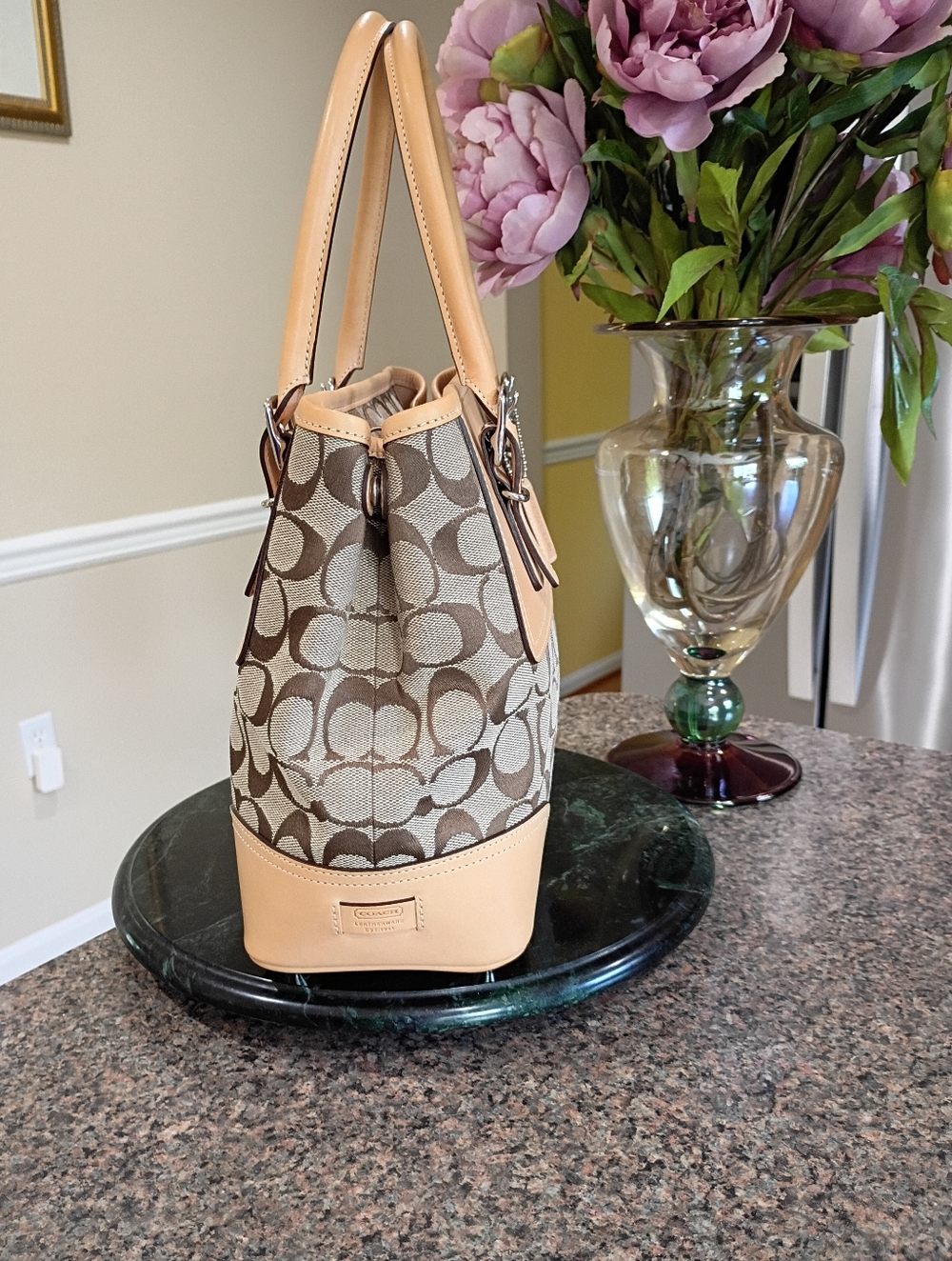 Vintage Coach Hampton Signature Satchel Bag - Picture 8 of 16